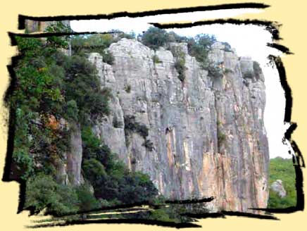 vue générale de la paroi